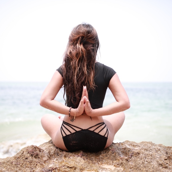 Bathing suit one piece v-neck TAN - Picture 5 of 5